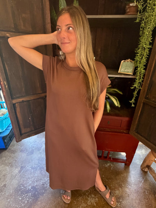 Brown Maxi T-shirt