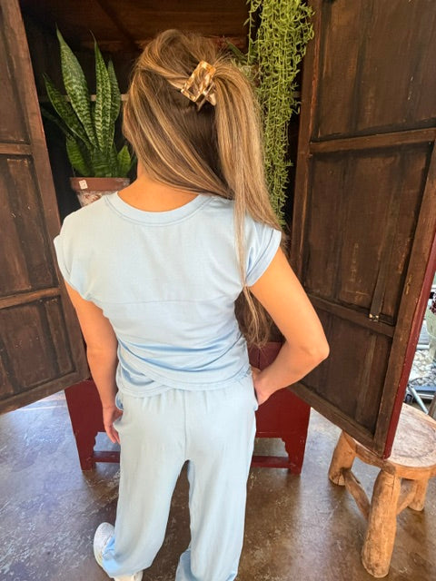 Light Blue Athletic Set