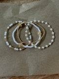 Pearl Cross Bracelet Set