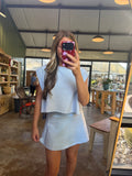 Light blue skort