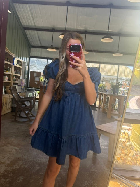 Denim Baby Doll Dress