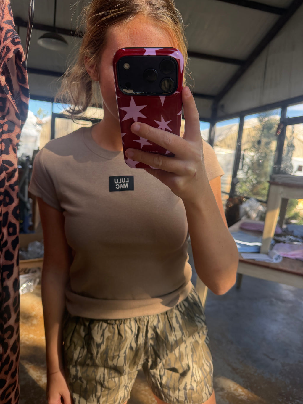 Baby Doll Top Taupe