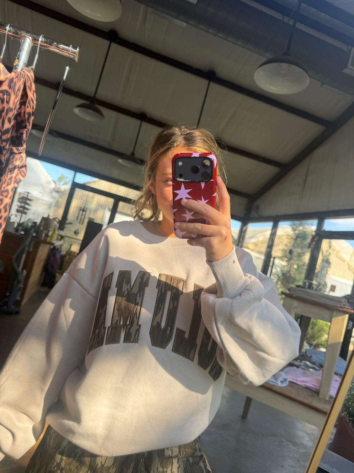 Lulu Mac X Mossy Oak Greige Sweatshirt